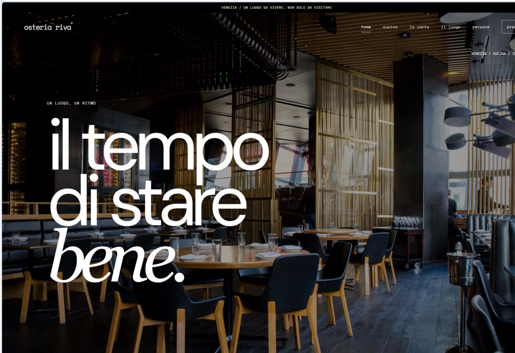 Anteprima del sito demo Experience